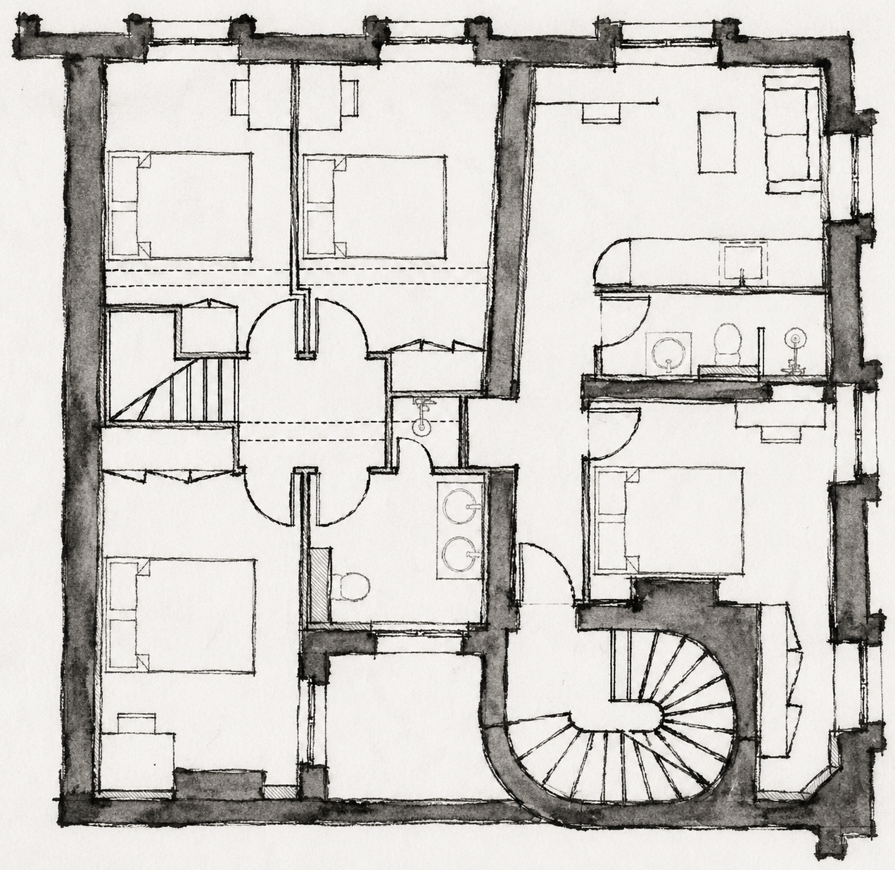 Plans et conception d'un projet de rénovation Noïa