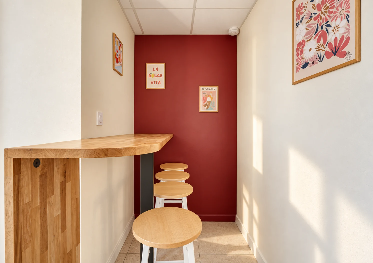 Coin repas du projet Cours Portal à Bordeaux
