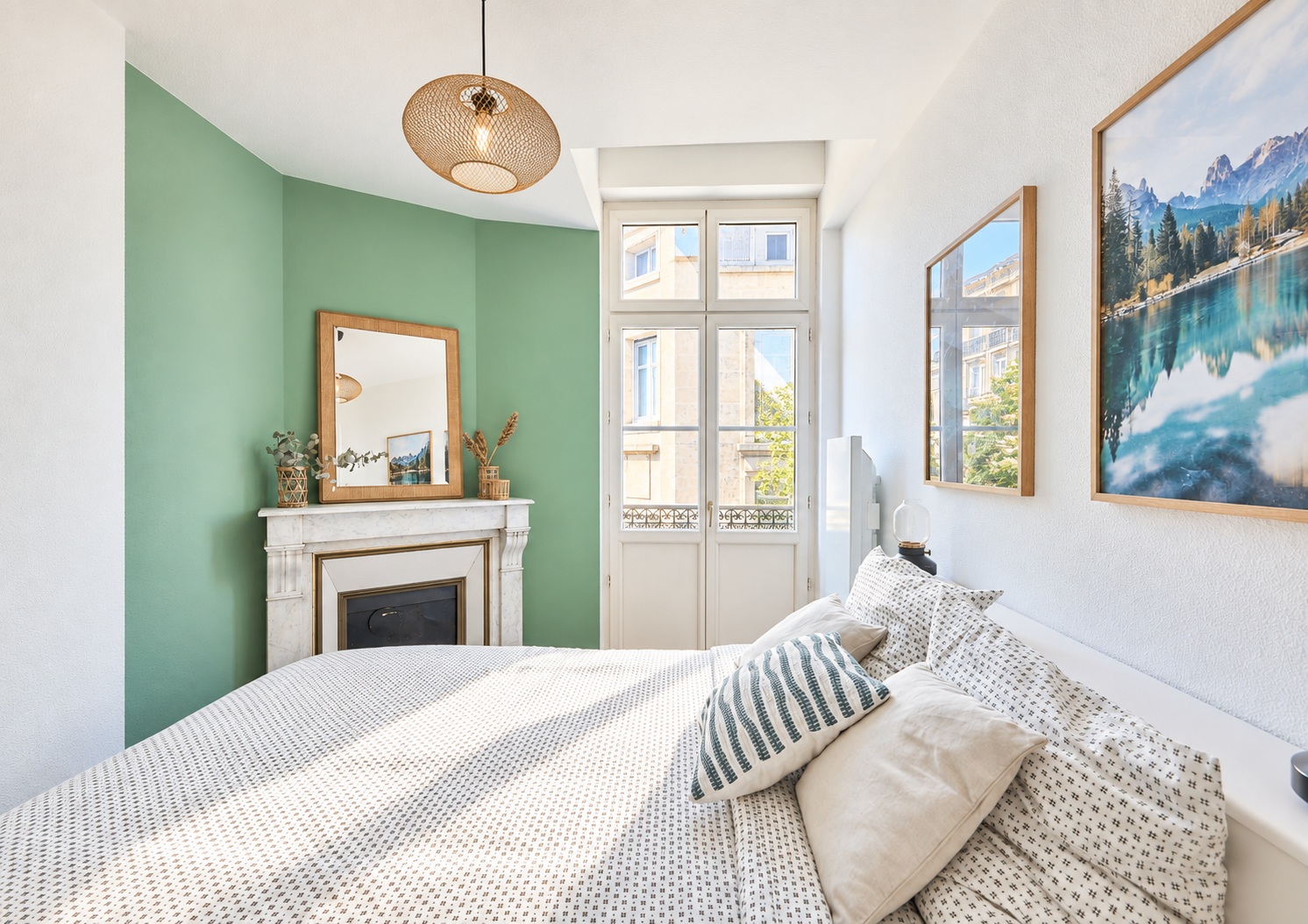 Chambre avec cheminée du projet Max Coyne à Bègles