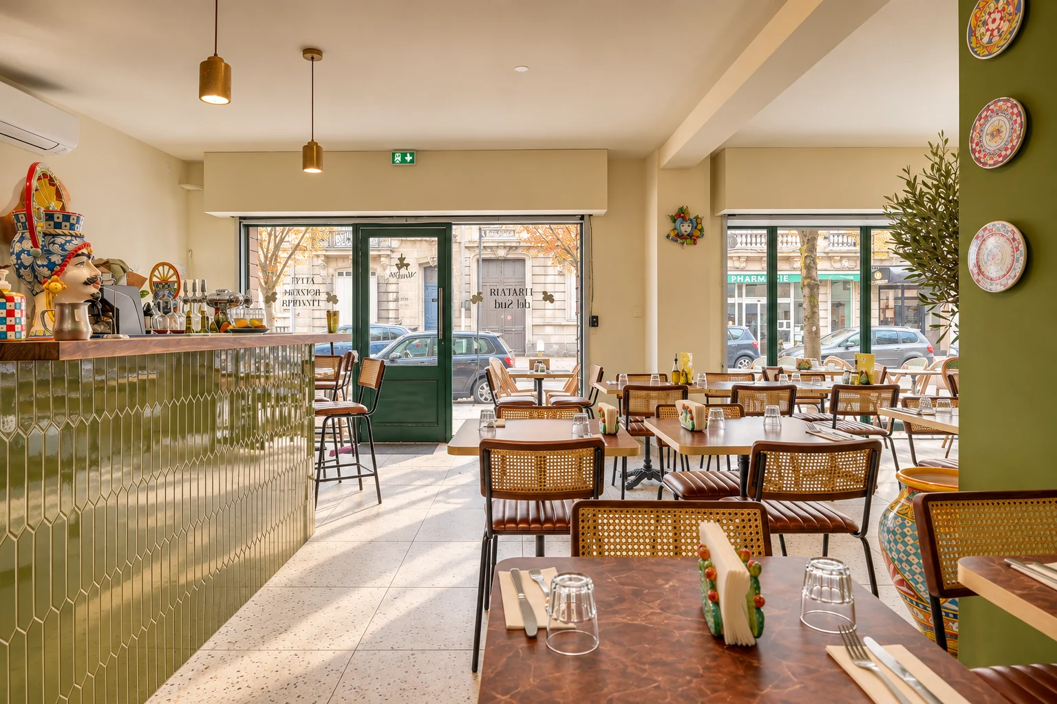 Vue d’ensemble du restaurant Nicuzza à Bordeaux