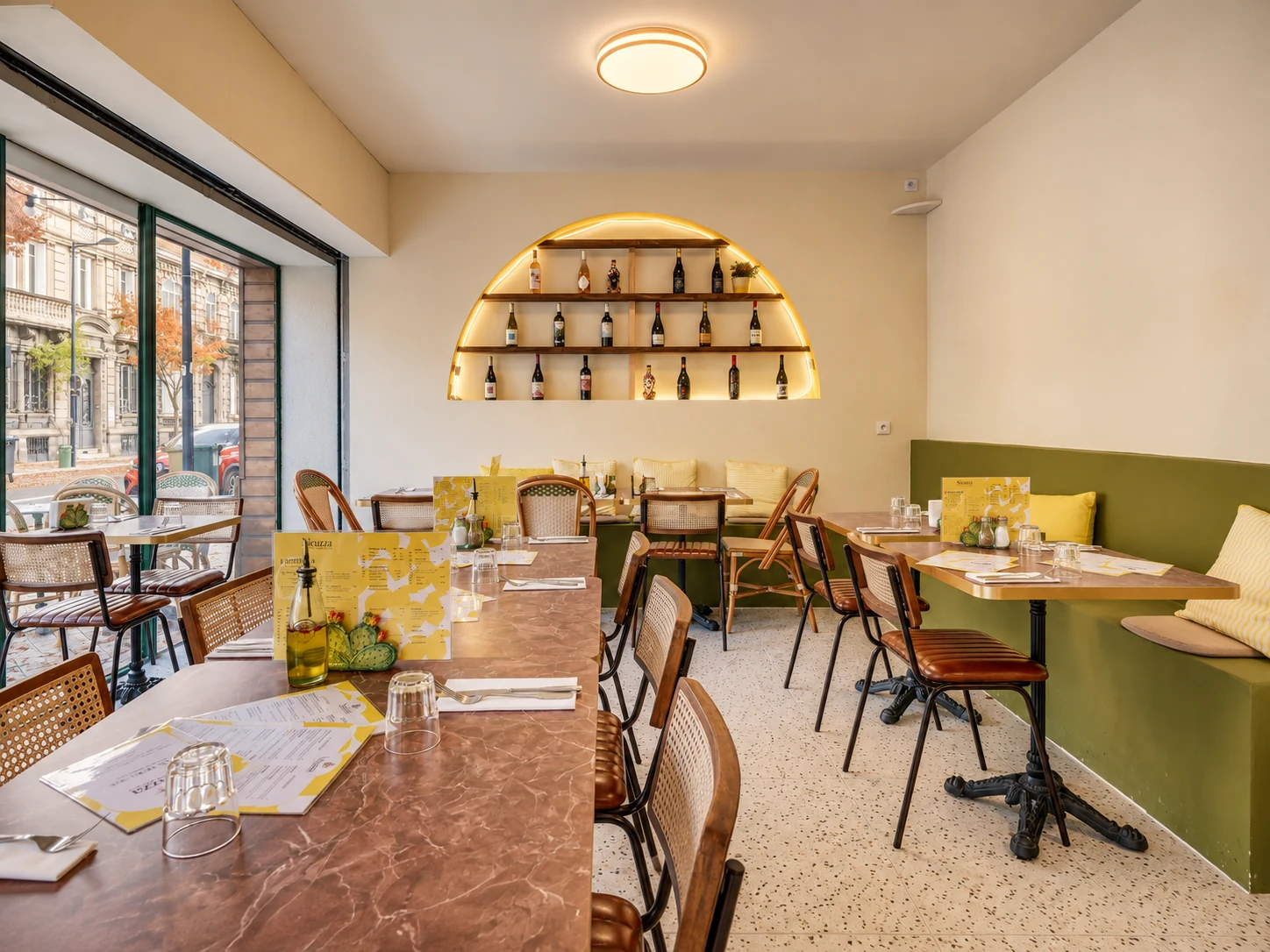 Restaurant Nicuzza rénové par Noïa à Bordeaux